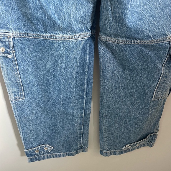 FREE PEOPLE Cargo Denim Jeans - Picture 10 of 13
